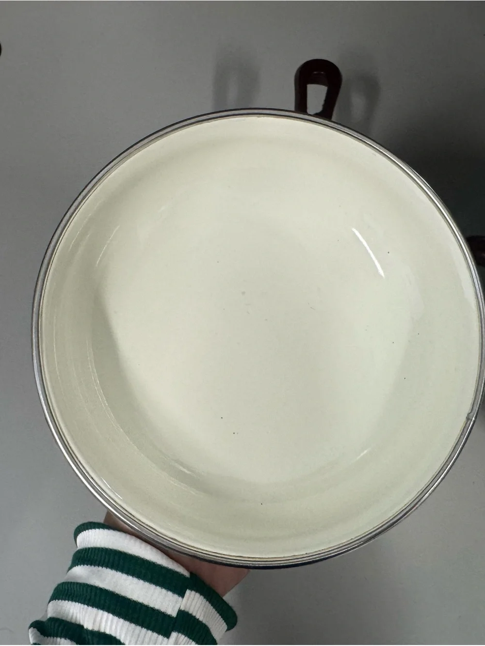 VTG Cottage Core Enamel Cookware Set of 2 Farmhouse Country Scene Pots W/ Lids